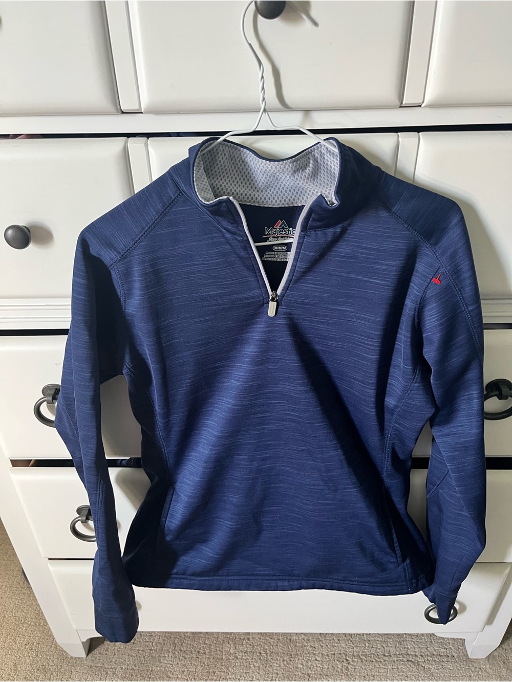 Majestic Navy Quarter-Zip Performance Pullover